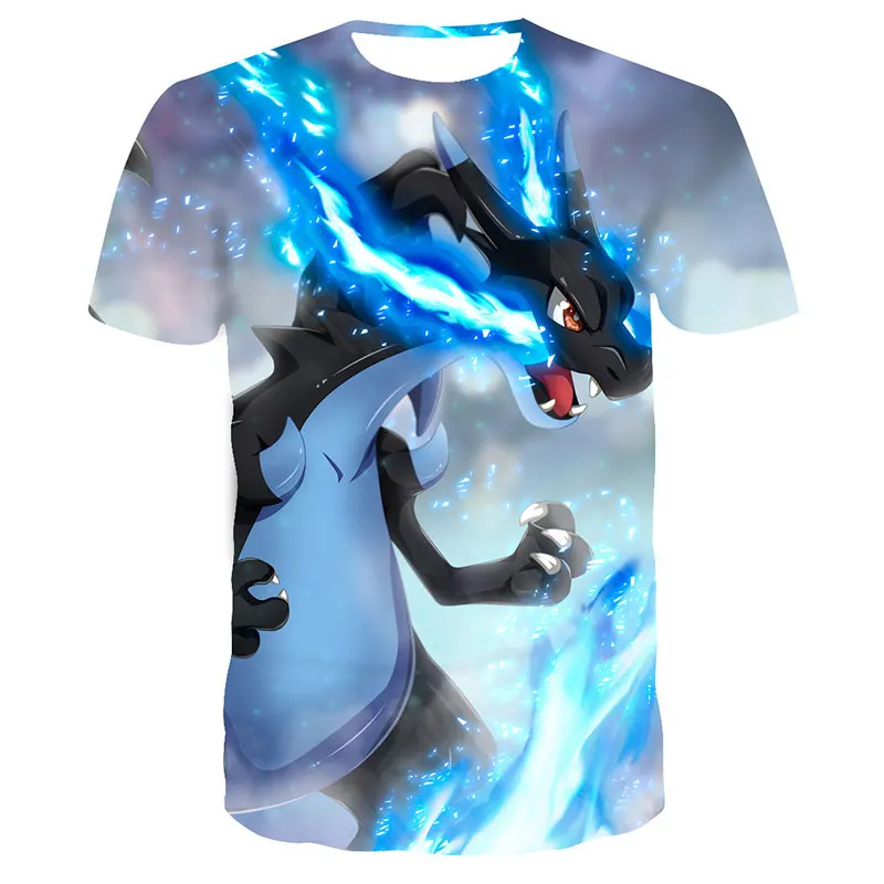 

Summer 3D Printing Funny Pokemon Cartoon Pattern Kids Clothes Street Style Short Sleeve Cool And Breathable O-Neck Cool T-Shirts