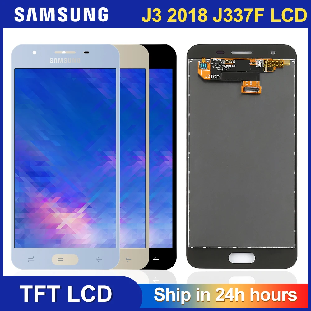 ЖК дисплей с тачскрином в сборе для Samsung Galaxy J3 2018 J337 J337P J337T 100% тестирование