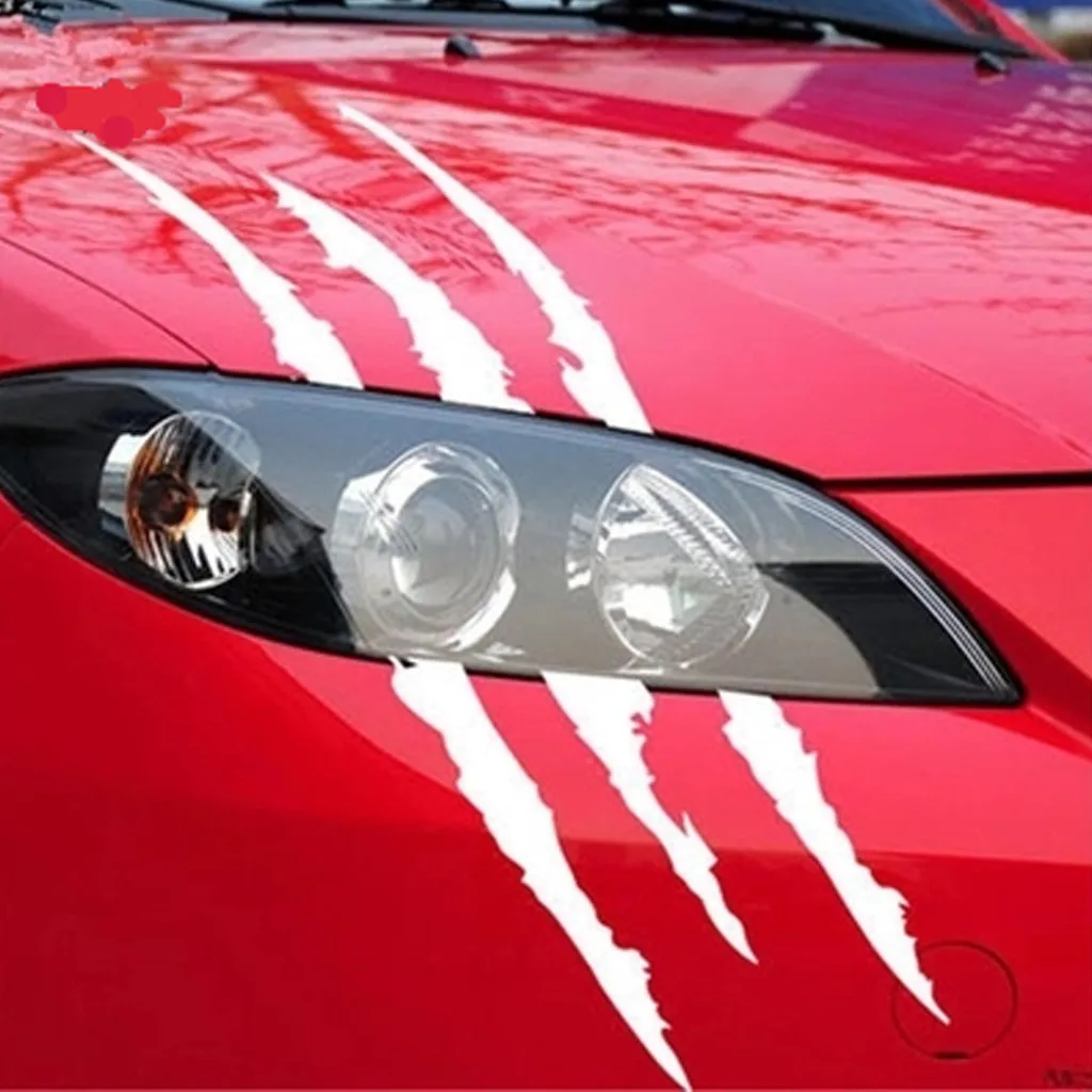 29cmX17cm забавные Автомобильная наклейка светоотражающая Монстр полоска от царапин