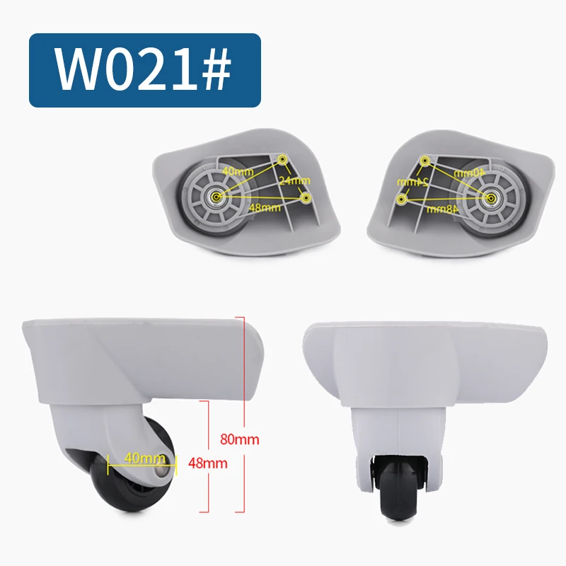 W021(2 Wheels)Gray 14-30 дюймов Чехол для костюма на колесиках, универсальные аксессуары для багажа, чехол для костюма на колесиках, запчасти, высокое качество, чехол на колесиках, ролики - Цвет: W021(2 Wheels)Gray