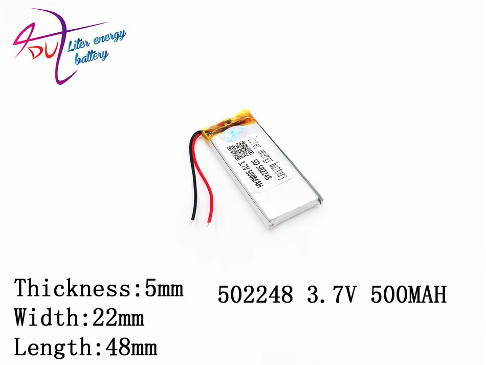 502248 502050 3 7 В полимерный литиевый аккумулятор MP3 MP4 MP5 GPS 500 мАч литровый Bluetooth