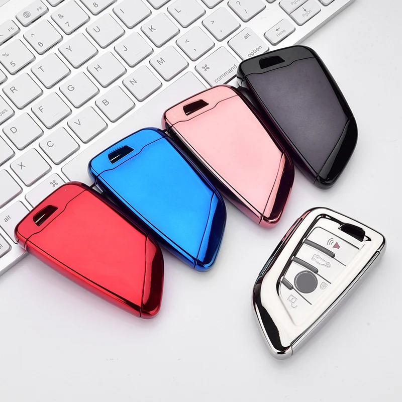 

TPU+PC Soft Car Key Case Cover For BMW X1 X3 X5 X6 Series 1 2 5 7 F15 F16 E53 E70 E39 F10 F30 G30 Car key Fob Shell Protecor