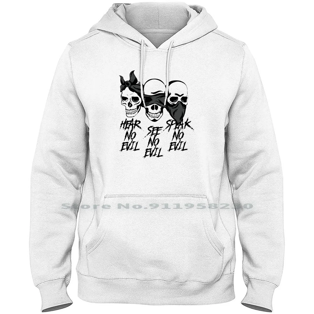 

Hear See Speak Men Women Hoodie Pullover Sweater 6XL Big Size Cotton Speak Ear Ak