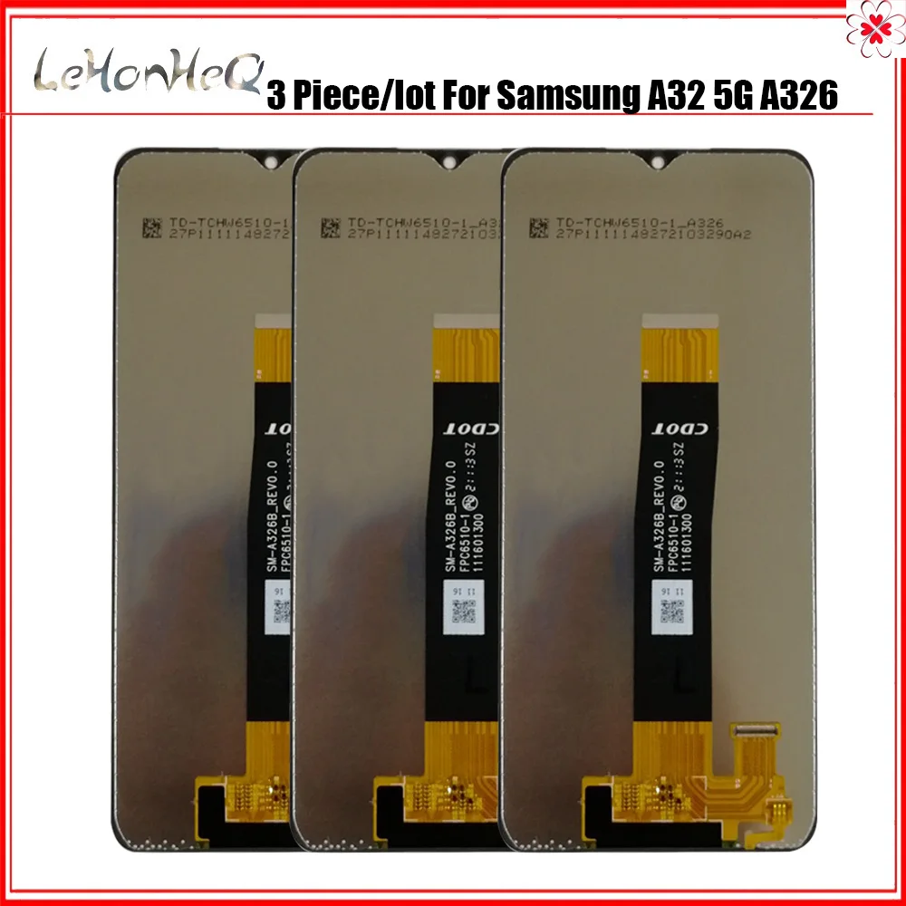 

Wholesale 3 Piece Lot LCD Screen For Samsung Galaxy A32 5G LCD A326 For Samsung A32 A326B LCD Screen Touch Digitizer Assembly