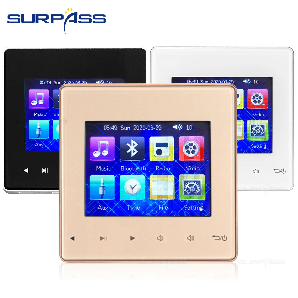 Настенный мини усилитель с Bluetooth Fm Hi Fi для домашнего кинотеатра|Усилители