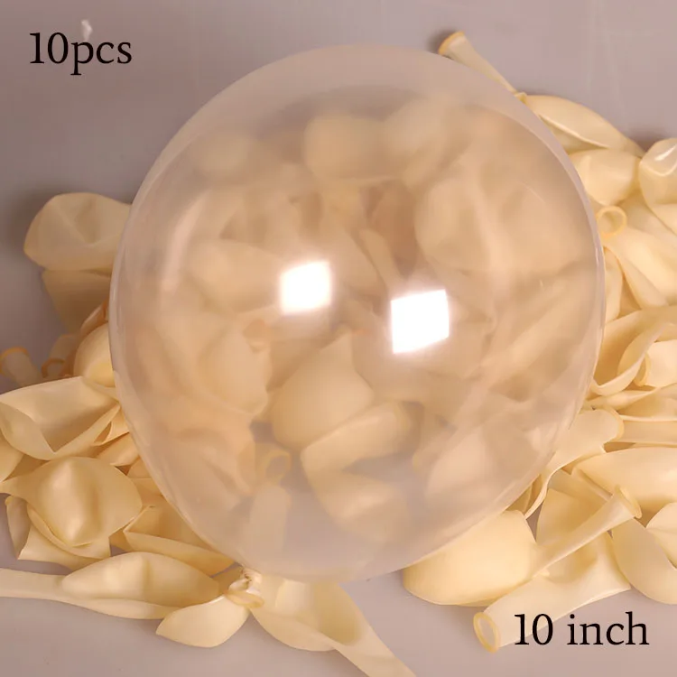 10pcs 10inch clear Вечерние шары с пандой на день рождения, декорированные пандой, фольгированные шары, латексные шары, баннер для детского душа, украшения для дня рождения - Цвет: 10pcs 10inch clear