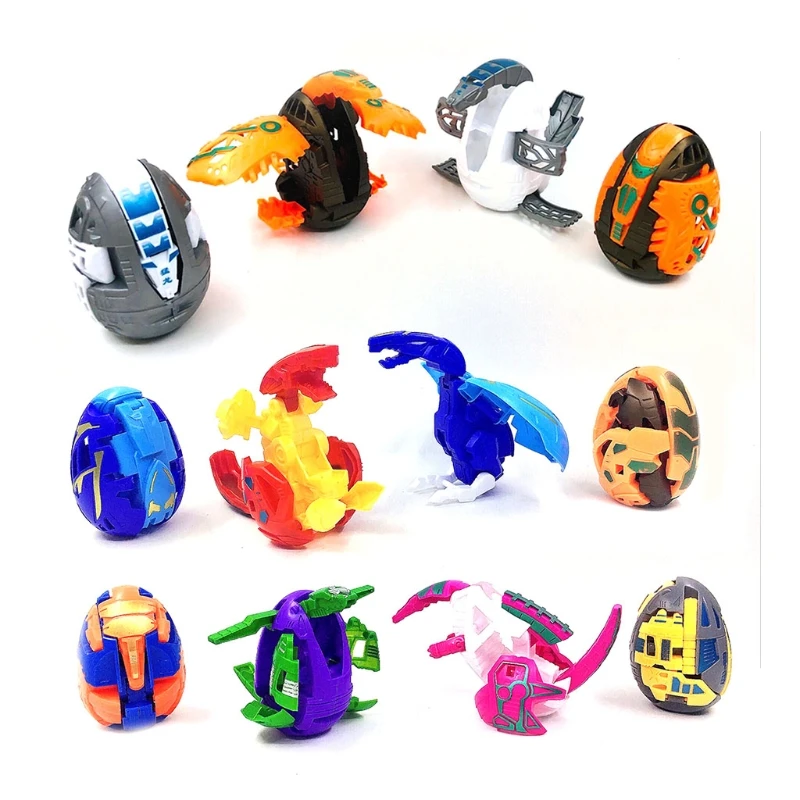 

53CE Dinosaur Eggs Deformation Robot Toy Automatic Transform Boys Baby Kids Educational Toys Gift