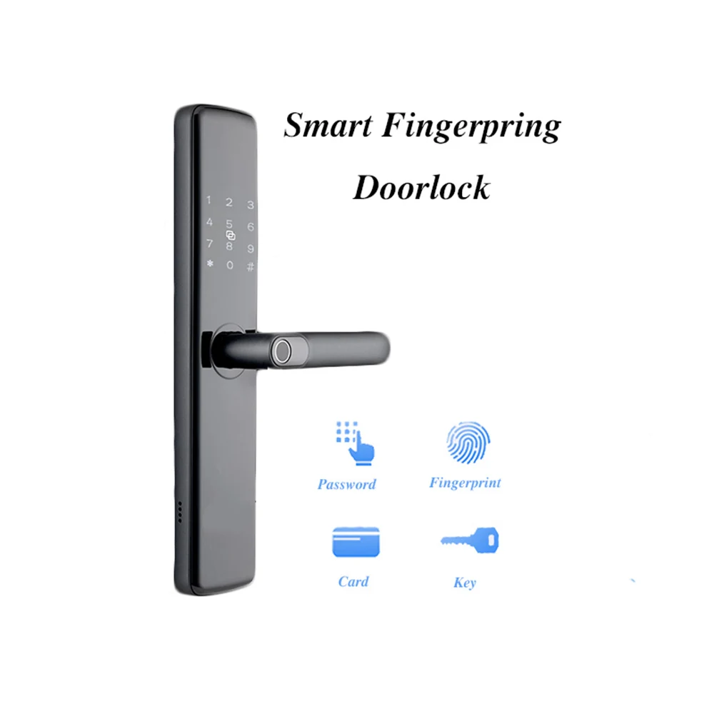 

Fingerprint Lock Smart Card Digital Code Electronic Door Lock Security Mortise Lock
