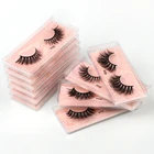 1 пара искусственных норковых ресниц Мягкие Толстые Накладные ресницы ручной работы натуральные длинные 3d ресницы для макияжа 1 коробка 3d maquiagem eylashes