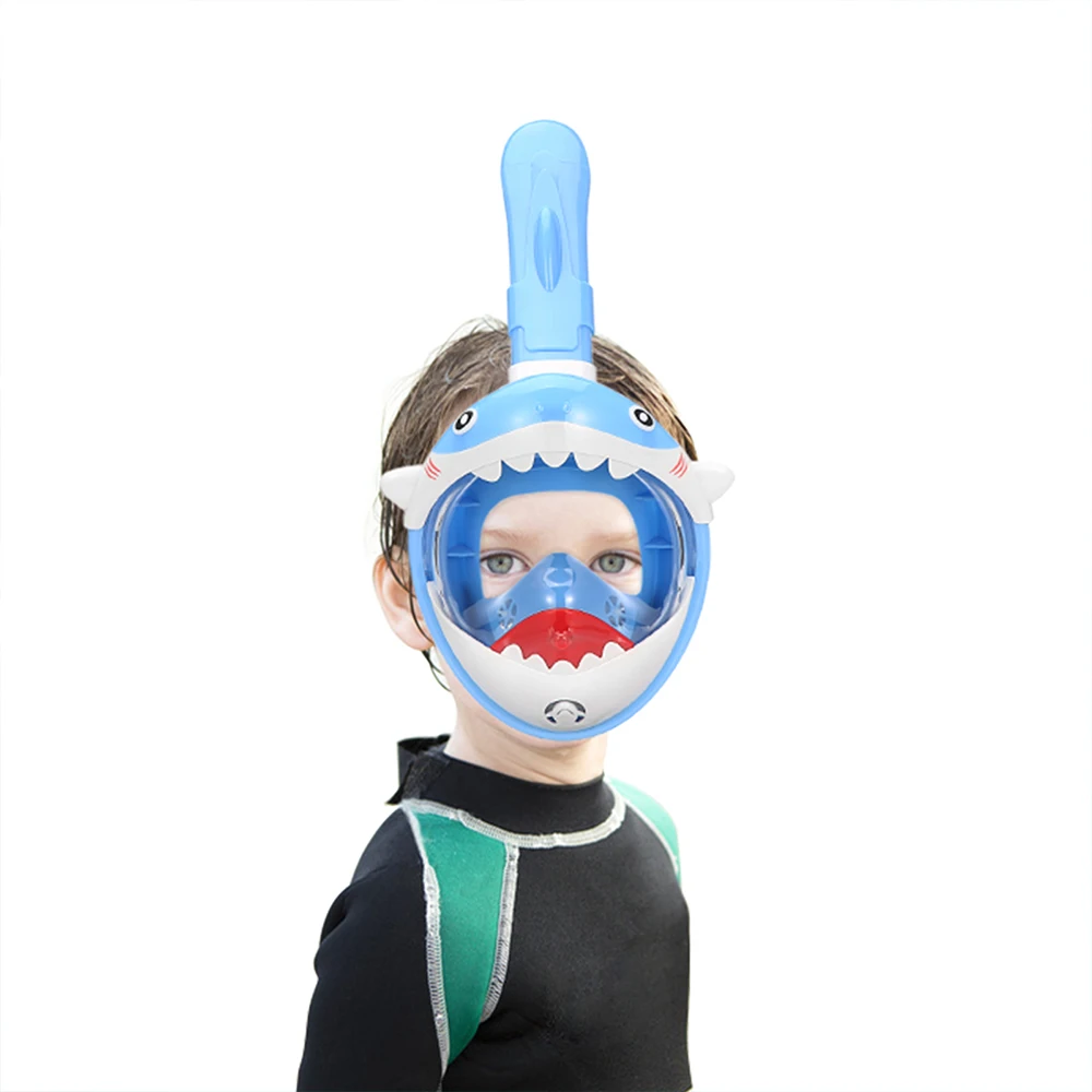 

SMACO Swimming Mask Snorkeling Full Face Snorkel Mask Kid Snorkeling Gear Scuba Diving Masks Kids Anti-Fog Anti-Leak Dry Top Set