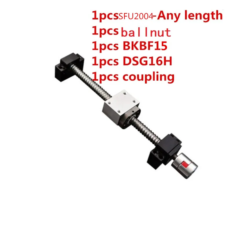 

Быстрая доставка шаровой винт набор 2004 100 мм-1173 мм с гайкой + Поддержка BKBF/EKEF/FKFF15 + гайка держатель + муфта для ЧПУ