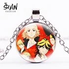 Новое поступление, ожерелье с подвеской из аниме Токийский призрак, милые персонажи мультфильмов, стеклянный чокер ручной работы с кабошоном, ювелирные изделия для женщин, подарок