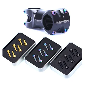 Титановые винты для руля, M5X18m5x20 мм, с шайбой, Сверхлегкий вынос руля винтов, 6 шт.