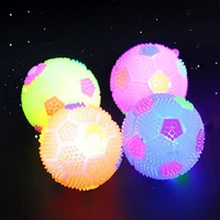 toy kids led light bouncy ball flashing soccer glowing football squeaky sound toy