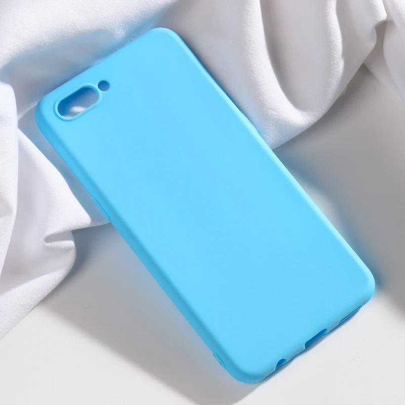 Sky Blue 6,2 ''для Oppo A3S чехол OppoA3S карамельный цвет Мягкий Силиконовый ТПУ чехол для Oppo A5 OPPOA5 Чехлы A 3 S A3 S ax5s чехол Fundas - Цвет: Sky Blue