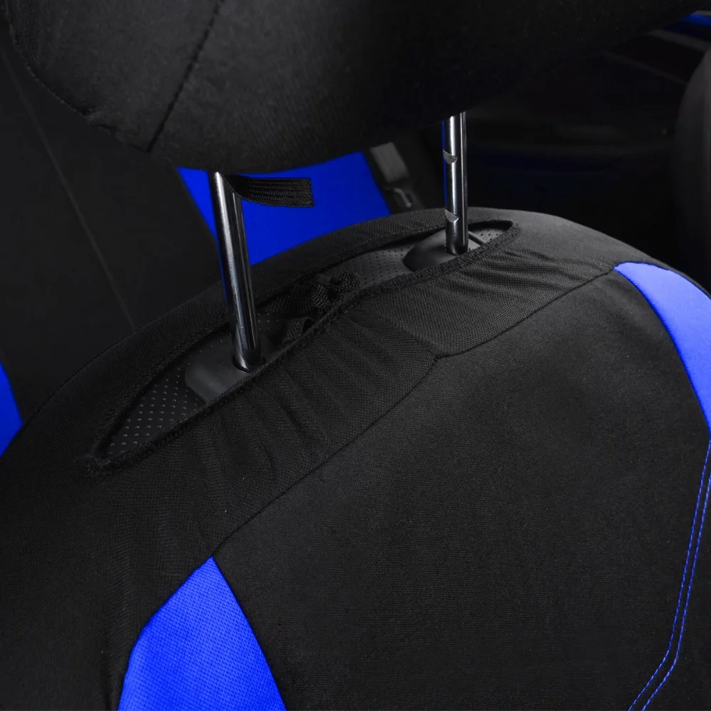 Wesheu Car Seat Covers Universal Auto Interior Accessories Gray Blue Red Car Seat Protector With 2mm Foam Covers