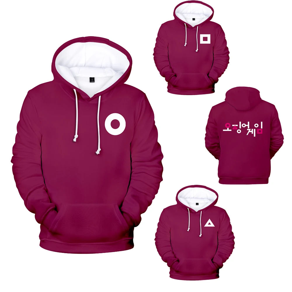 

New Squid Game 3D Hoodies Sweatshirts Men Womne Unisex Streetwear Harajuku Kids Hooded Autumn Winter Boy Girl Oversized hoodie