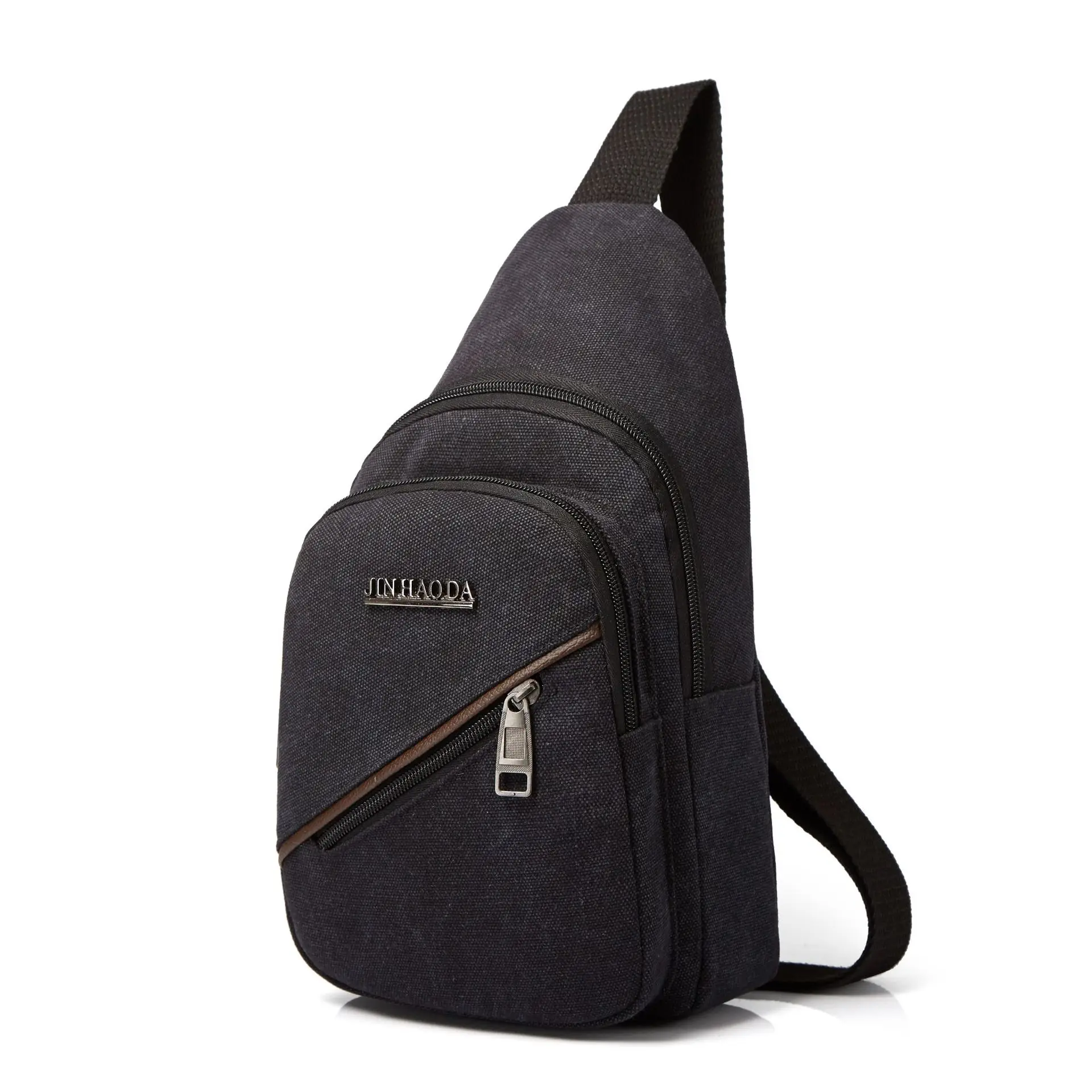 Холщовая нагрудная сумка для мужчин и женщин модные повседневные спортивные