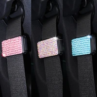 car decor rhinestone car seat belt clip adjustable seat belts stopper buckle universal vehicle safety belt clamp car accessories