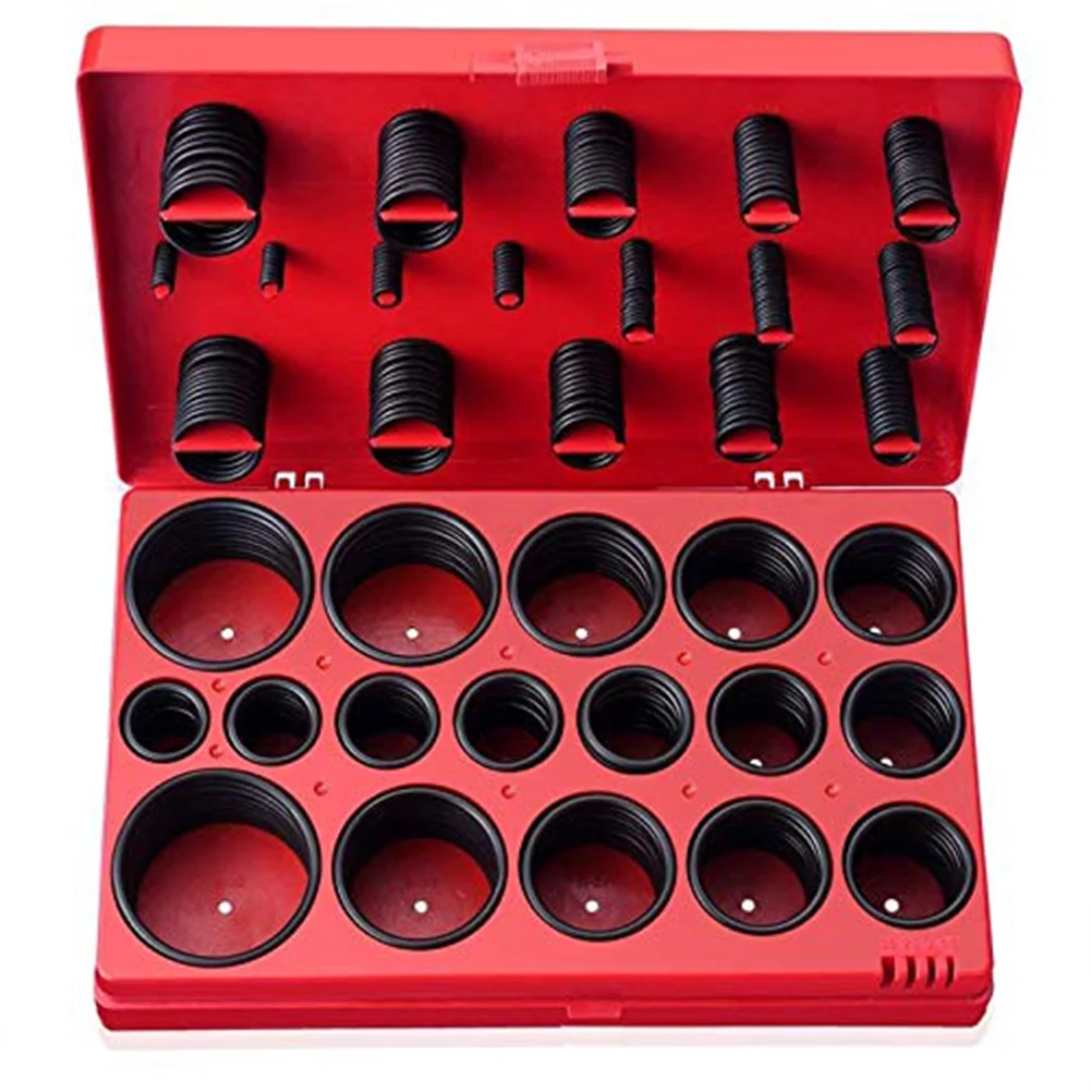 

Portable 419pcs Black Rubber O Ring Kit Seal Gasket Universal Rubber O-ring Assortment Set R01-R32