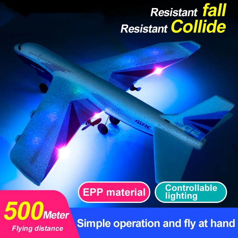 

Automatic Balance Six-Axis Gyroscope RC Fighter 300M EPP Material 3-Speed Switch Cool Light 15Mins Flight Time RC Plane Model