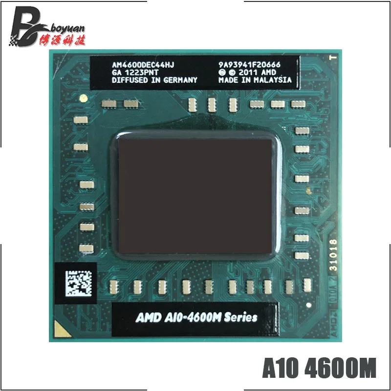 AMD A10-Series A10 4600M 2 3 ггц четырехъядерный четырехпоточный процессор AM4600DEC44HJ разъем FS1 |