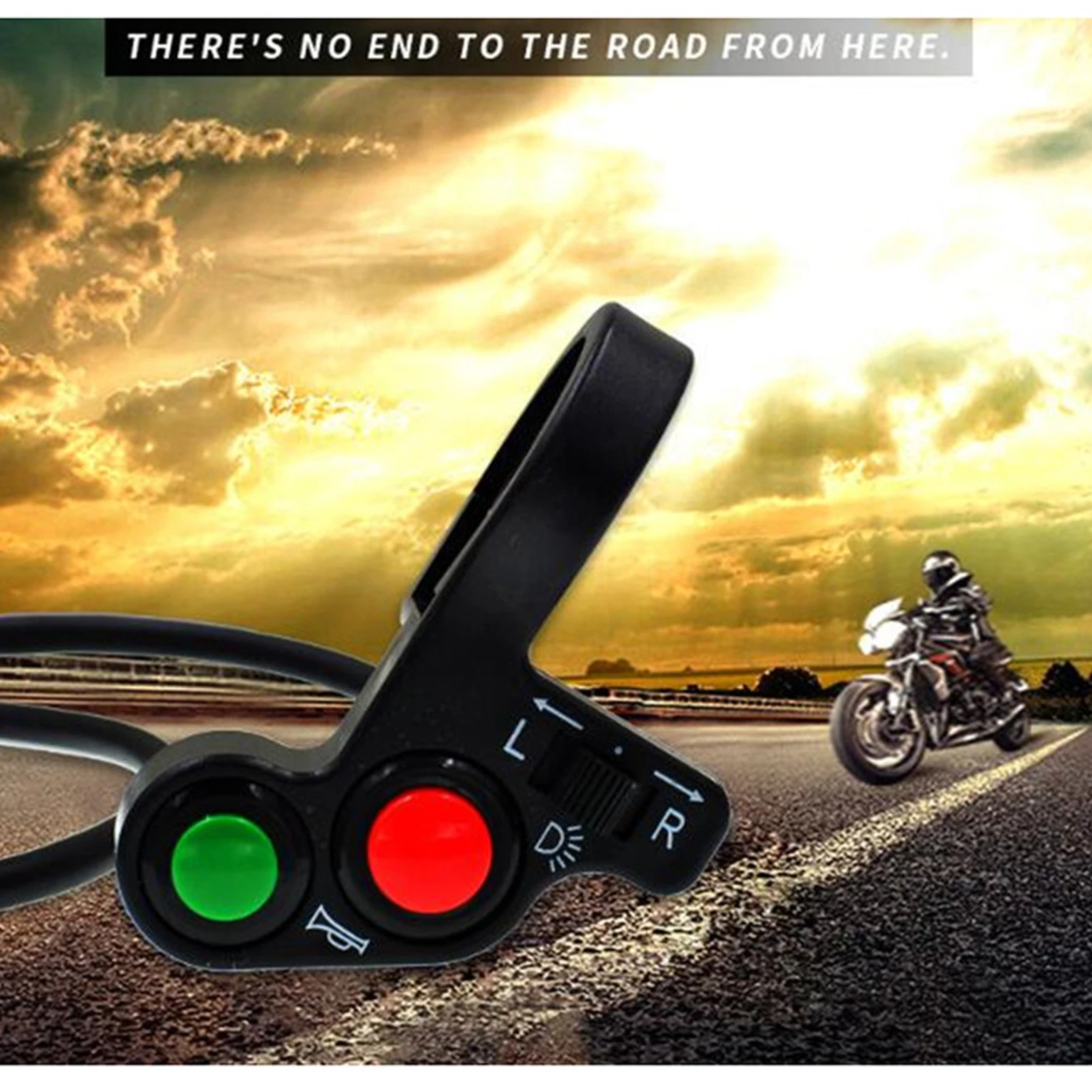 

Universal Tricycle Motorcycle Handlebar Turn Signal Light And Horn Switch Button