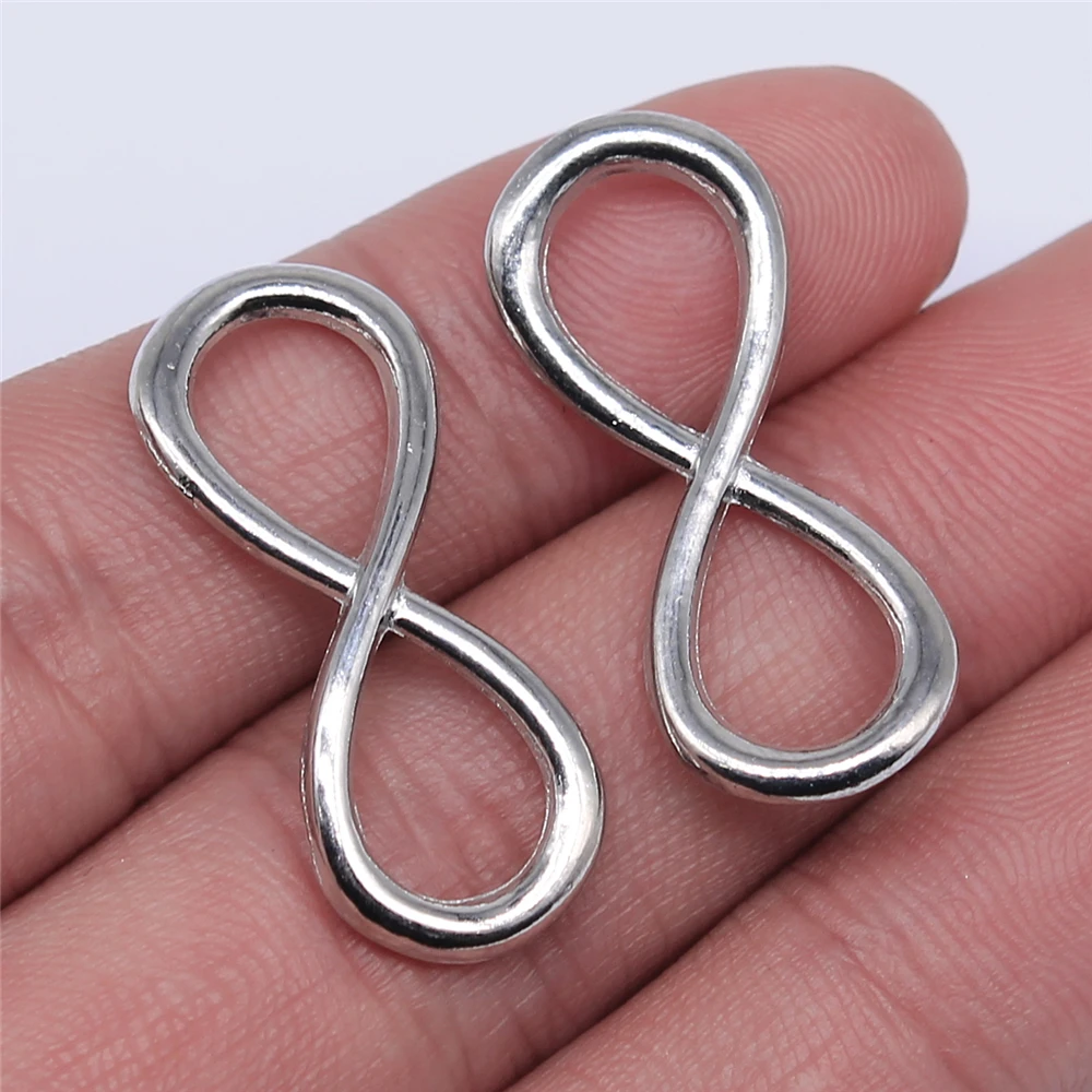 WYSIWYG 5 шт. 13x31 мм Подвески символ бесконечности из розового золота Цвет сплав 