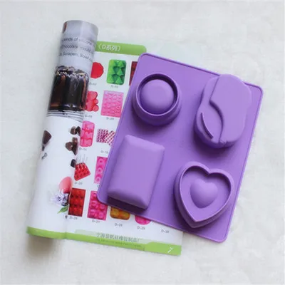 4 решетки свечи Мыло Форма делая дерево в форме толстого закругленного