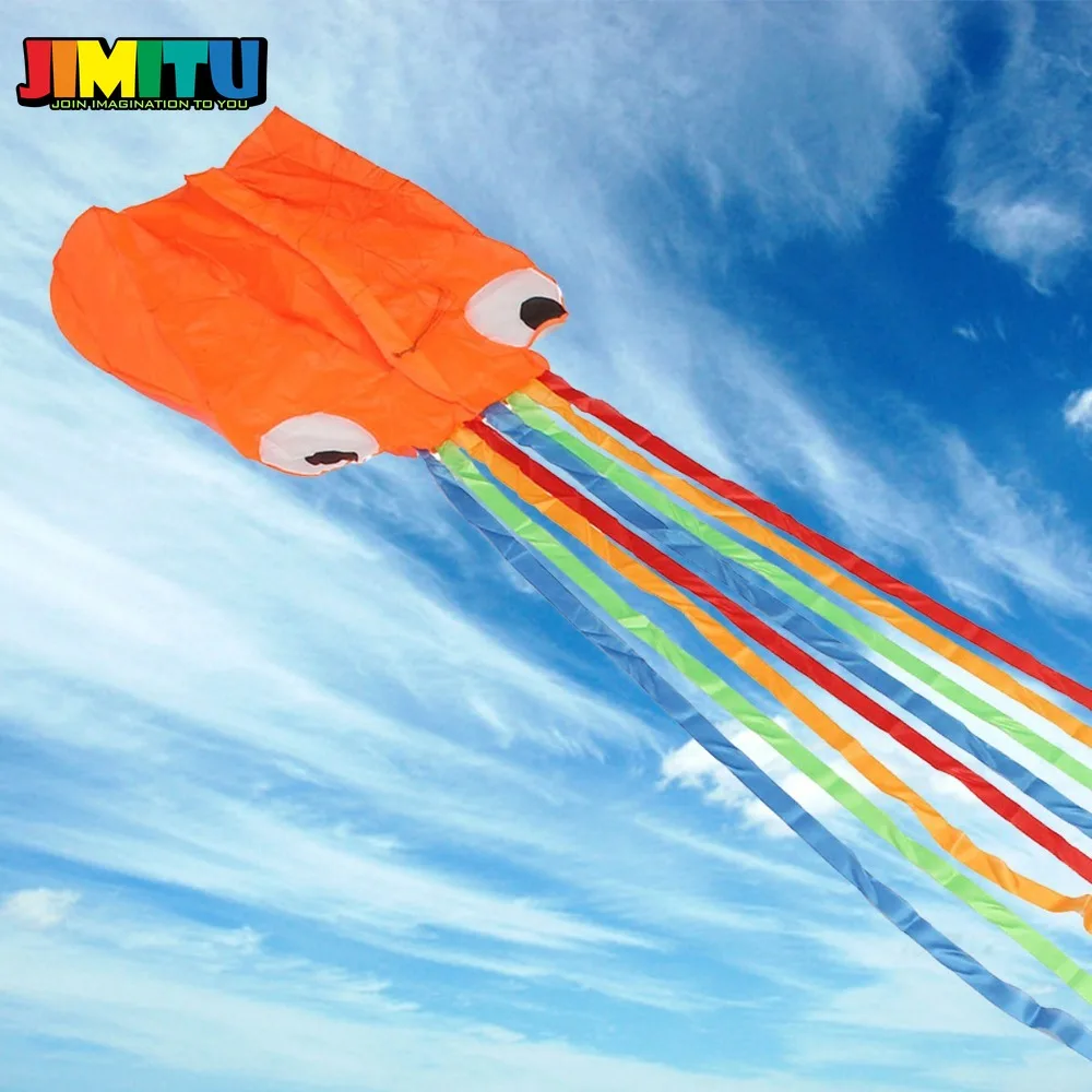 JIMITU Hi-Q 4 М осьминог Однолинейный трюк/программное обеспечение Мощный воздушный змей с летающими инструментами надувной и легко Летающий