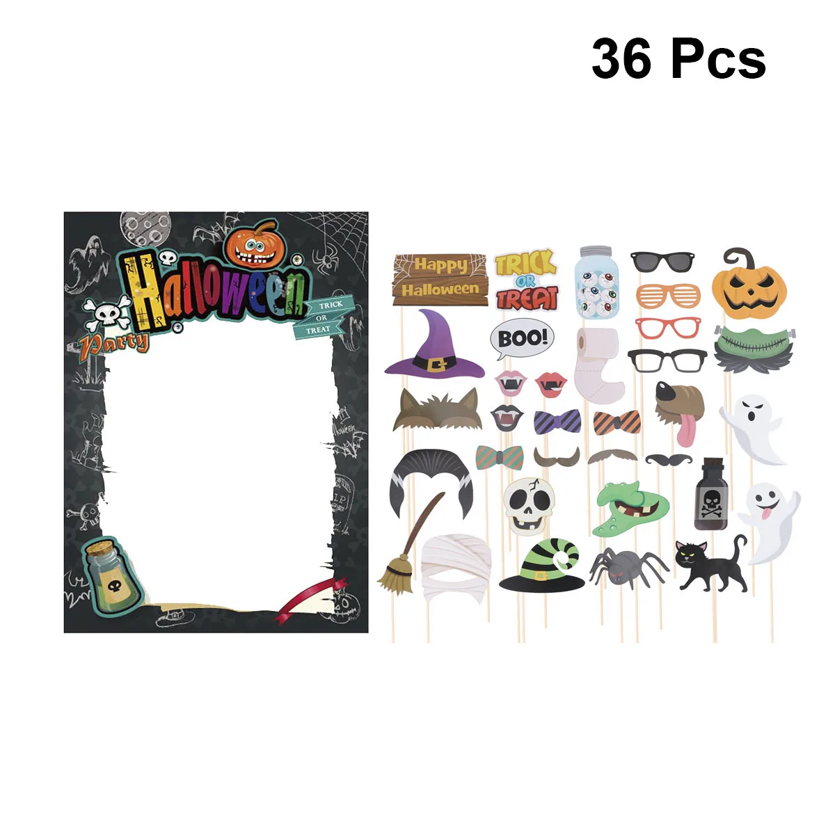 36 шт. аксессуары для празднования Хеллоуина смешной реквизит фотографий DIY