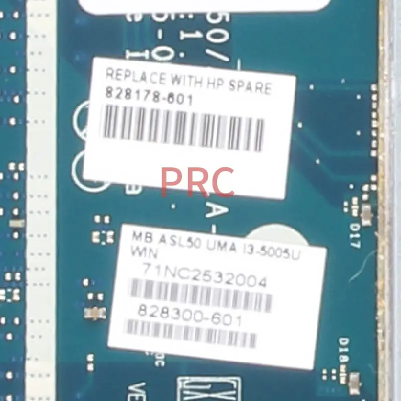 828178-601 828300-601 828178-001 для HP Pavilion 15-AC I3-5005U материнская плата ноутбука AHL50/ABL52 LA-C701P |