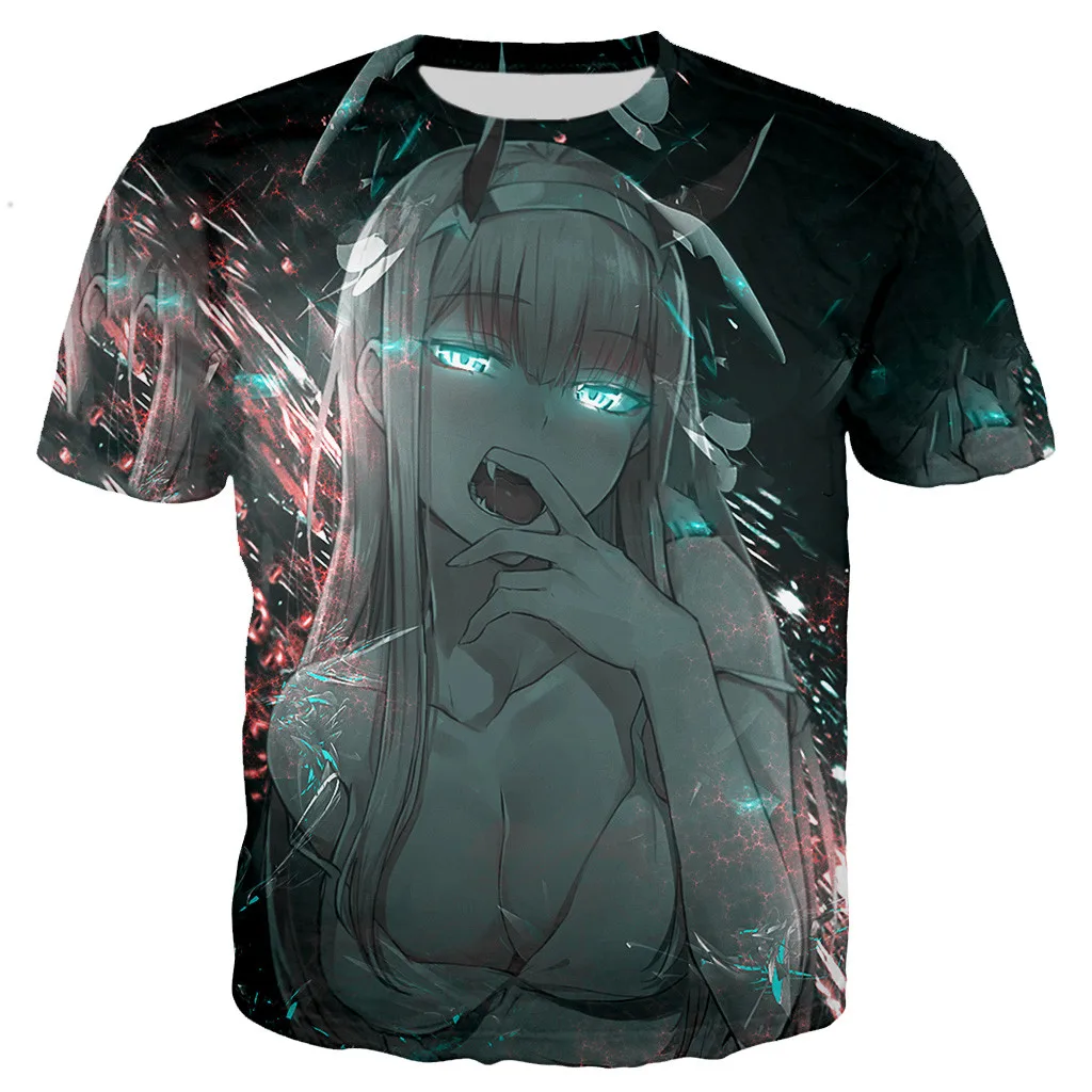 

Anime Darling In The Franxx T Shirt Men/women New Fashion Cool 3D Printed T-shirts Casual Style Tshirt Streetwear Tops