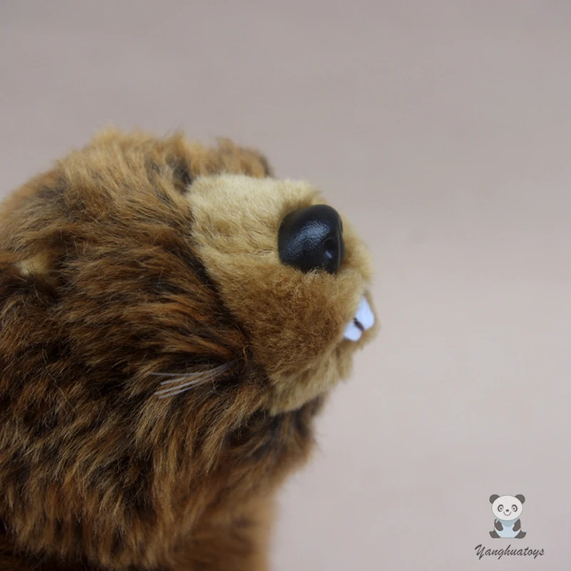 Милая мягкая игрушка в виде животных кукла настоящая жизнь плюшевый бобр детские