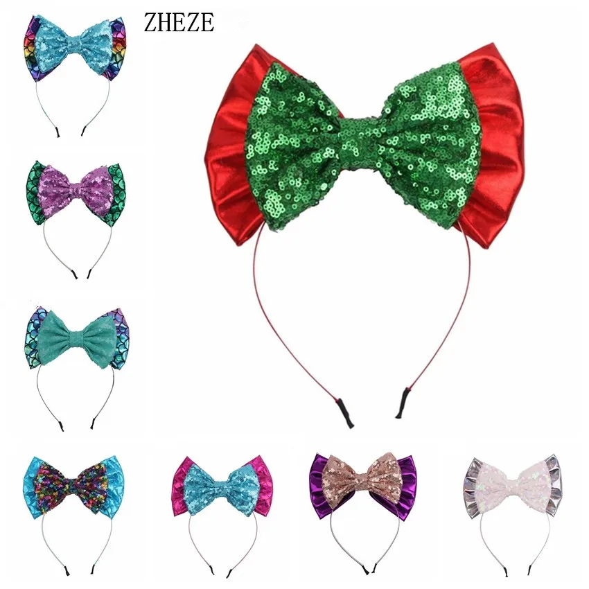 Головной убор с блестками и металлическим блеском для детей аксессуары волос 5
