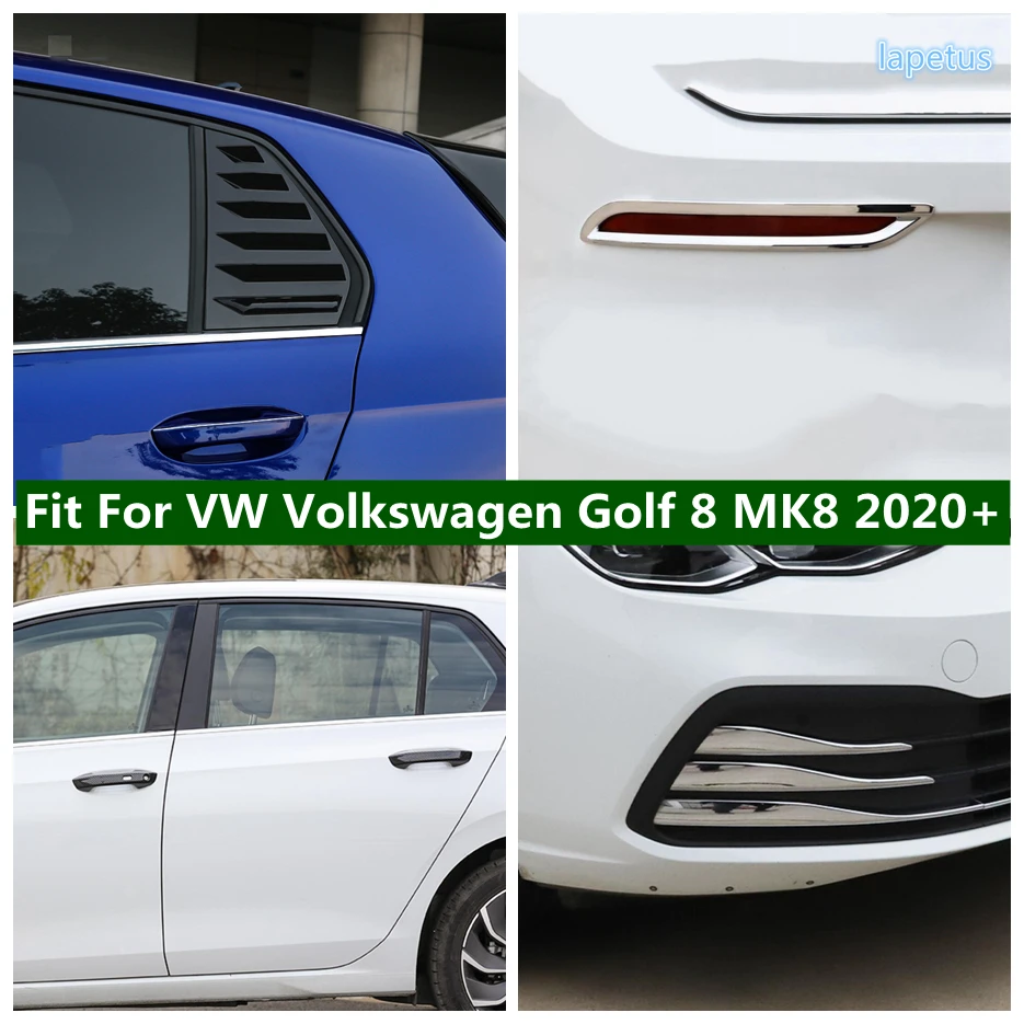 

Window Louver / Front Rear Fog Lights Lamp / Side Door Handle Cover Trims For VW Volkswagen Golf 8 MK8 2020 2021 Accessories