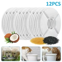replaced activated carbon filter for pet dog round fountain dispenser replacement filters flower for cat water drinking fountain