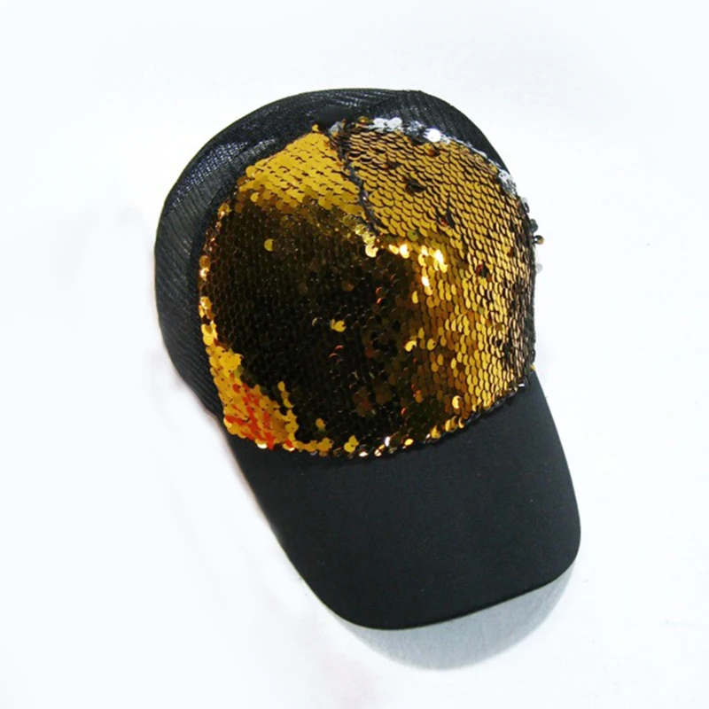Женская и Мужская бейсболка s цвет изменить Snapback Блестки сетки кепки модные шапки спортивные блестки регулируемые летние Gorras - Цвет: 7