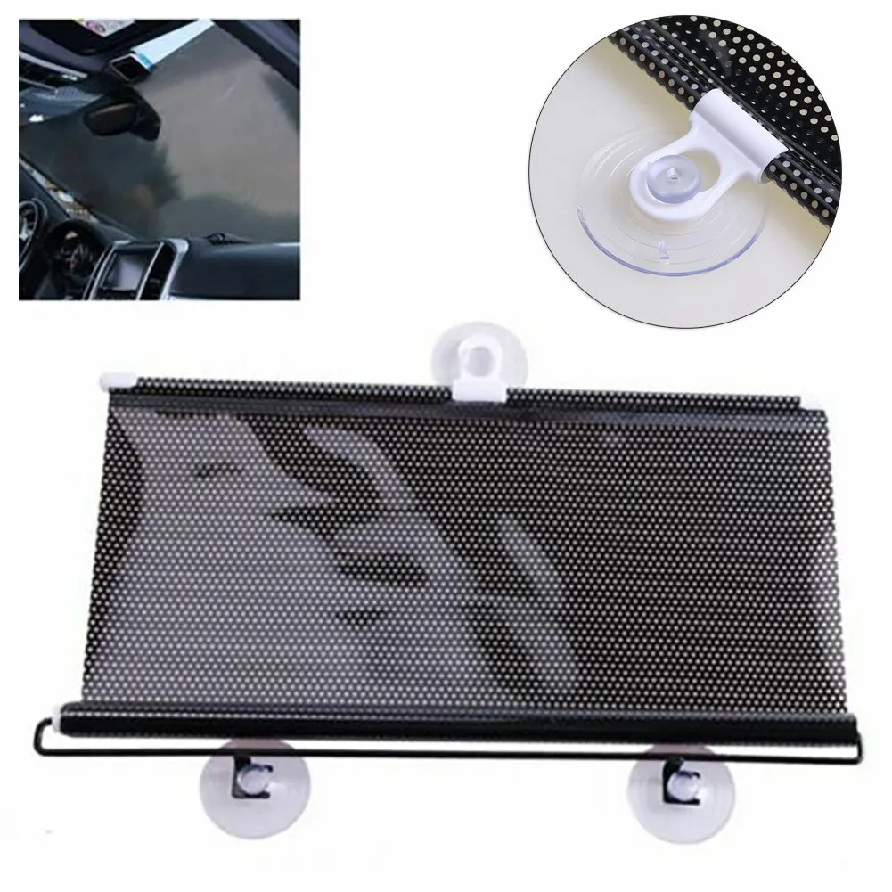 

+ Suction Cups Car 40*125cm Sun Shade Accessories Black Parts Protector