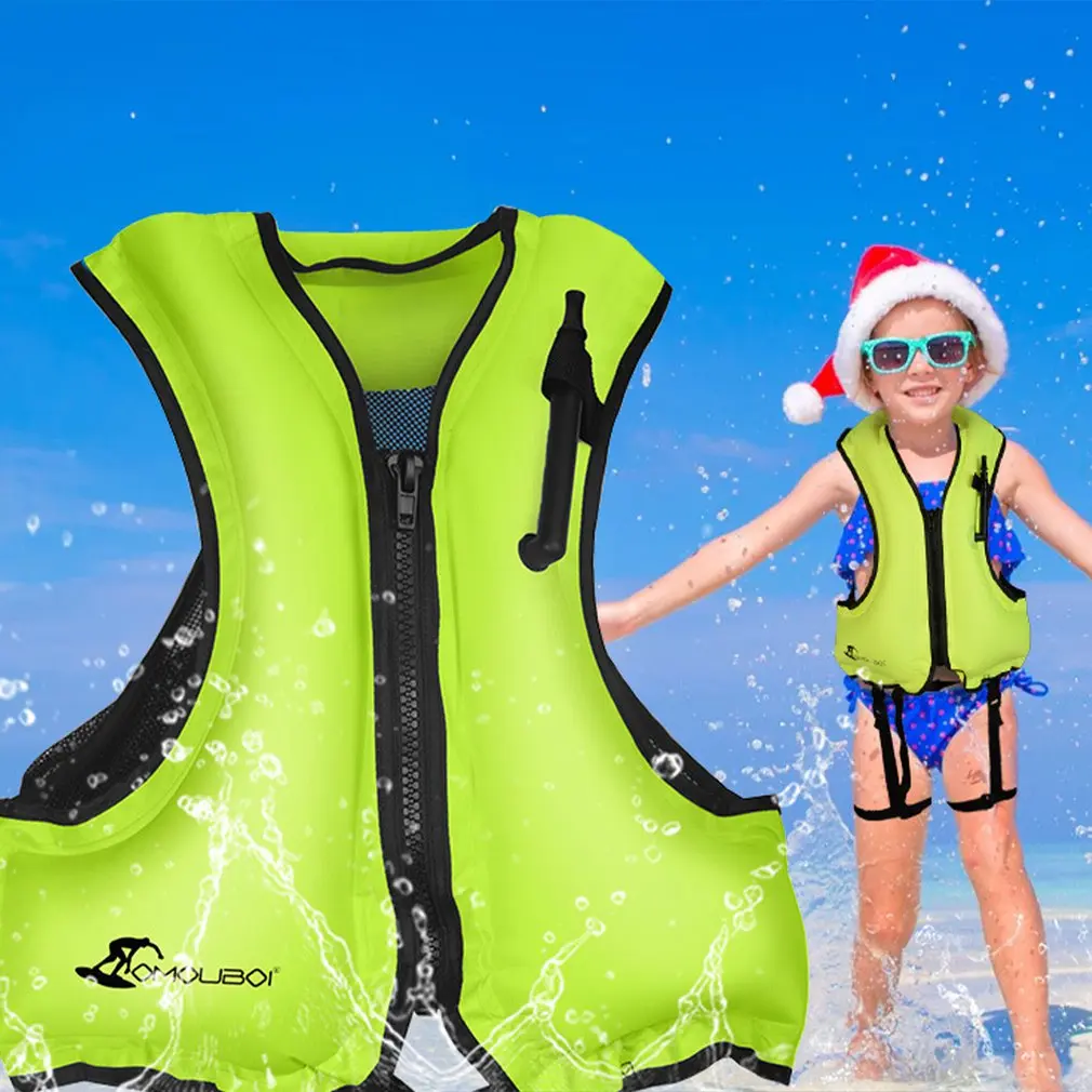 

Adult And ChildrenInflatable Jacket Snorkeling Floating Device Swimming Drifting Surfing Survival Water Sports Life Saving