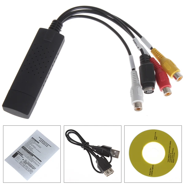 

Audio DVR Capture USB 2.0 Converter Adapter With Stereo Audio HDTV VHS DVD RCA PC Laptop Windows 2000/XP/Vista 32 bit / 7/ 8