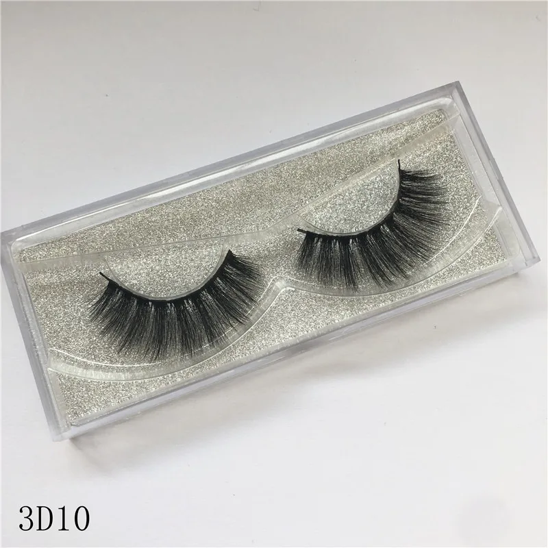 Новые Накладные ресницы 3D норкового цвета коричневые перекрещивающиеся длинные
