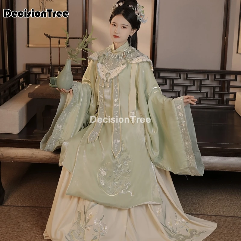 

2021 lady casual hanfu traditional chinese costumes ancient retro dance hanfu woman retro cosplay stage performance costume