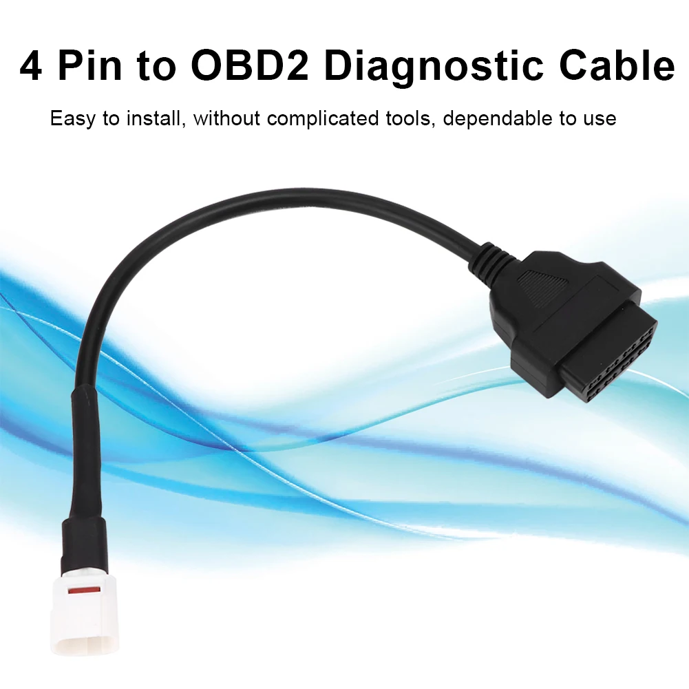 1 шт. ABS 4 Pin к OBD2 считыватель кода неисправности мотоциклетный Сканер