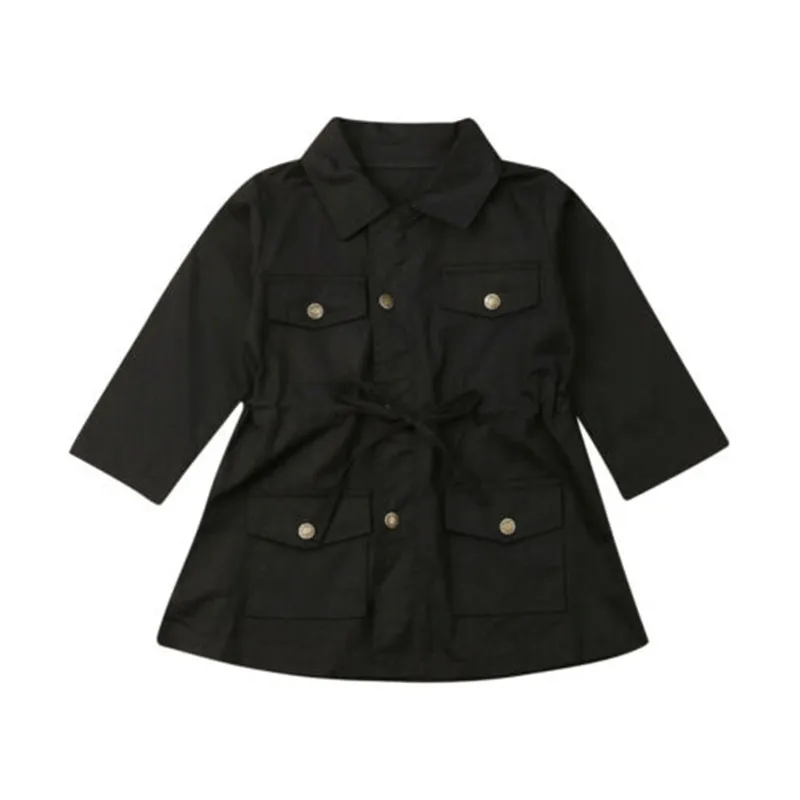 Детская осенняя куртка на пуговицах с длинным рукавом|Куртки и пальто| |