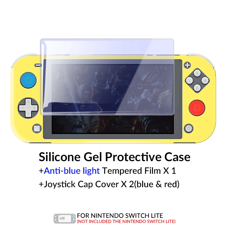 Blue light-Y Защитный силиконовый чехол с изображением лягушки для nintendo Switch Lite, аксессуары для nintendo Switch NS Lite - Цвет: Blue light-Y