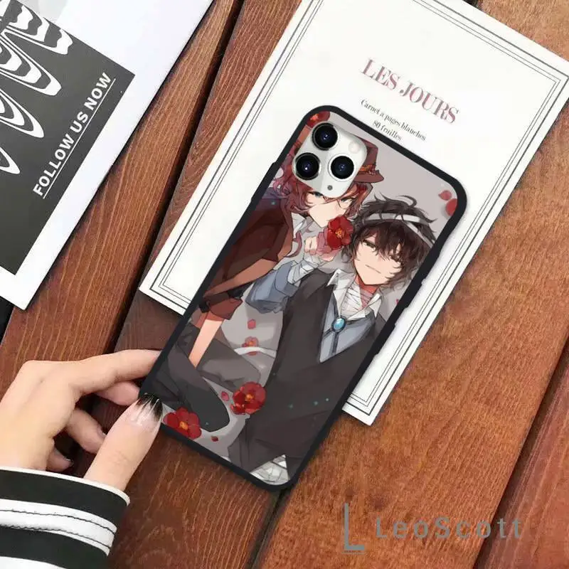 

Anime Bungou Stray Dogs Dazai Osamu Phone Case for iPhone 11 12 pro XS MAX 8 7 6 6S Plus X 5S SE 2020 XR Soft silicone