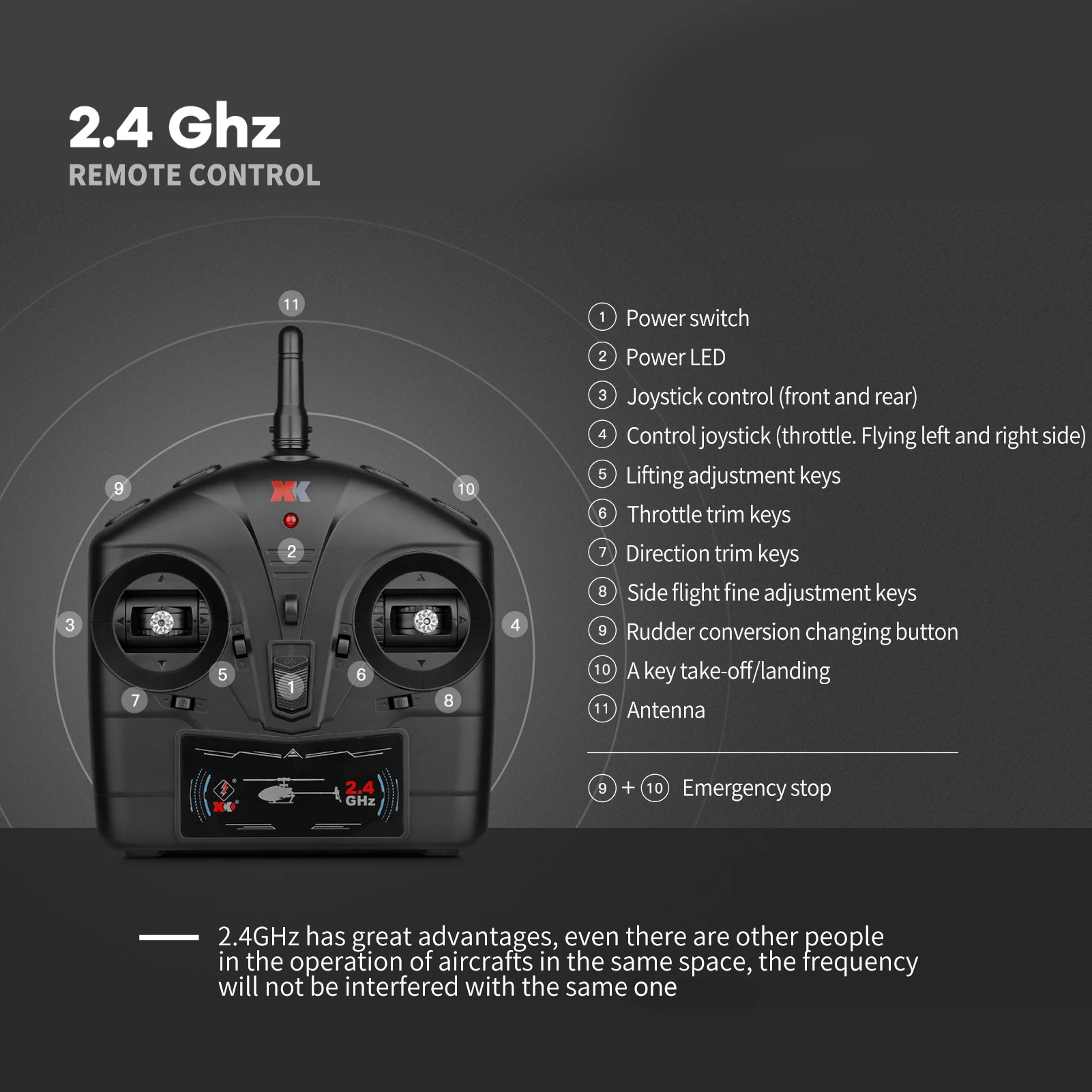 WLtoys XK K127 Радиоуправляемый вертолет
