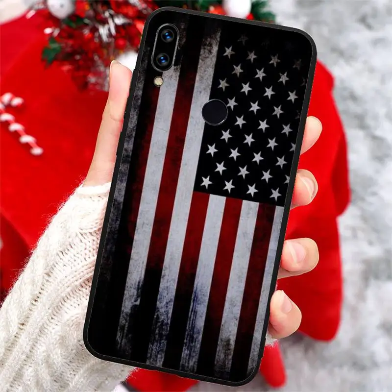 

America USA Flag Novelty Phone Case For Xiaomi Redmi note 7 8 9 t k30 max3 9 s 10 pro lite
