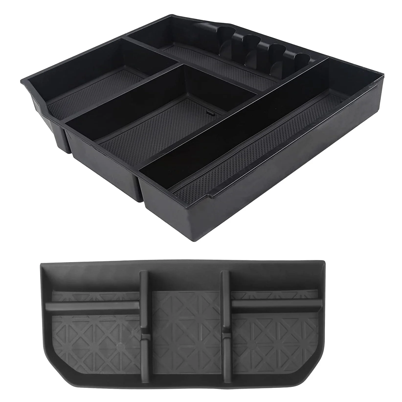 

Center Console Organizer Tray & Dashboard Storage Box Mat For 2021 Ford F150 F-150 Car Armrest Storage Box Accessories